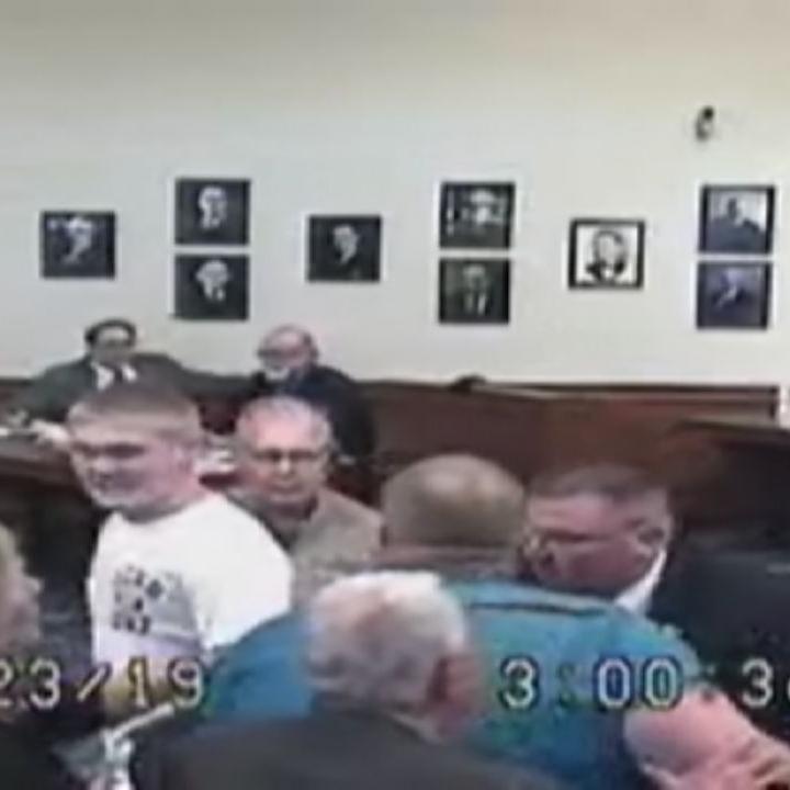Brian Doolin upset in court